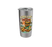 Yorkshire Terrier Drinking ice Coffee on a Swing DIGOR Stainless Steel Insulated Tumbler