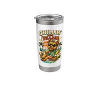 Yorkshire Terrier Drinking ice Coffee on a Swing DIGOR Stainless Steel Insulated Tumbler