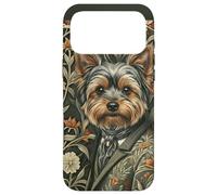Yorkshire Terrier Gentleman Vintage Floral Style Case for iPhone 17 Pro Max
