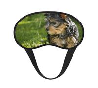Yorkshire Terrier Green Grass Cute Dogs, Full Eye Covers Light Blocking Eye Masks Blackout Sleep Eye Muffs