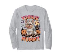 Yorkshire Terrier Halloween Costume Dog Owner Yorkie Mummy Long Sleeve T-Shirt
