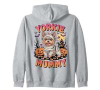 Yorkshire Terrier Halloween Costume Dog Owner Yorkie Mummy Zip Hoodie