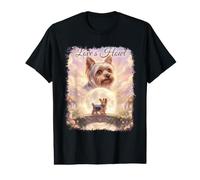 Yorkshire Terrier Howling to The Moon Meme 90s Dogs Romance Value Graphic T-Shirt