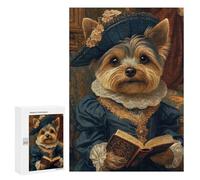 Yorkshire Terrier in Royal Attire Yorkshire Terrier Renaissance: New Year Party Activity, 300 PCS Challenging Puzzle for Adults, for Relaxing Solo Or Group Play