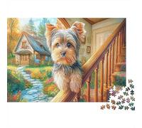 Yorkshire Terrier Jigsaw Puzzle 1000 Pieces for Seniors Brain Training Ctivity 70x50cm/1000pcs