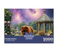 Yorkshire Terrier Jigsaw Puzzles for Adults Impossible And Difficult Challenge 1000 Pieces Pet Dog Challenging Puzzle Games Puzzle Games There Are Letters on The Back 38x26cm/1000pcs