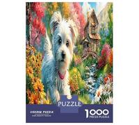 Yorkshire Terrier Jigsaw Puzzles Great Gift for Adults 1000 Pieces Educational Games Home Decors Cute Pet Dog Jigsaw Puzzle for Women Men Adult 52x38cm/1000pcs