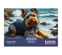 Yorkshire Terrier Jigsaw Puzzles Kid Age 12 Years Up Impossible And Difficult Challenge 1000 Pieces Pet Dog Challenging Puzzle Games Puzzle Games There Are Letters on The Back 70x50cm/1000pcs