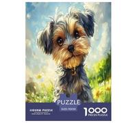 Yorkshire Terrier Jigsaw Puzzles Puzzle for Adults Kids. 1000 Pieces Great Gifts Challenge Toy Educational Game Home Decoration for Adults& Kids Age 14 Years Up 70x50cm/1000pcs