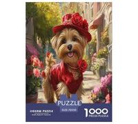Yorkshire Terrier Jigsaw Puzzles Puzzle for Adults Kids. 1000 Pieces Impossible Challenge Toy Educational Game Home Decoration for Educational Games Gifts 70x50cm/1000pcs