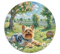 Yorkshire Terrier Jigsaw Puzzles Puzzles for Adults Kids. 1000 Piece Pet Dog Animal Great Gifts Challenge Toy Educational Game Home Decoration for Educational Games Gifts 1000pcs (67.5x67.5cm)