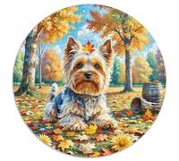 Yorkshire Terrier Jigsaw Puzzles Puzzles for Adults Kids. 1000 Pieces Pet Dogs Animals Great Gifts Challenge Toy Educational Games Home Decoration for Adults& Kids Age 14 Years Up 1000pcs (67.5x67.5cm