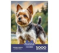 Yorkshire Terrier Jigsaws 1000 Pieces Cute Dog "What Happens Next" Decoration for Adults & Kids | 38x26cm/1000pcs