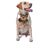 Yorkshire Terrier Lies On WhiteDog Bandanas Cat Puppy Scarfs Washable Pet Handkerchief