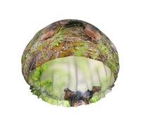Yorkshire Terrier Little Puppy Pets Dogs,Shower Cap Nightcap Double Layer Waterproof Elastic Bath Cap Reusable Hair Cap