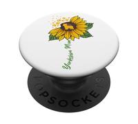 Yorkshire Terrier Mom Sunflower Dog Lover Gifts Mom Mama PopSockets Adhesive PopGrip