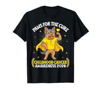 Yorkshire Terrier Paws Cure Childhood Cancer Awareness 2026 T-Shirt