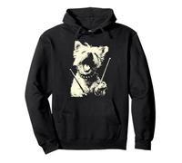Yorkshire Terrier Playing Drums Musician Dog Drummer Punk Pullover Hoodie