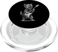 Yorkshire Terrier Playing Guitar Rock Music Dog Lover PopSockets PopGrip for MagSafe