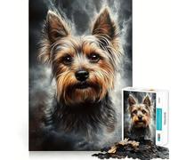 Yorkshire Terrier Portrait Adults 1000 Piece Jigsaw Puzzle Focus Memory Game Zero Gap Compact Fun for Family Game Time (38x52cm)