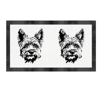 'Yorkshire Terrier Portrait' Pet Feeding Mat (PM00028411)