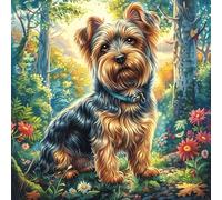 Yorkshire Terrier Puppy 100 Piece Count Premium Jigsaw Puzzle For Adults Teens 14+ Concentration Training Indoor Game Family Game Night Creativity Gift Giving 28x28cm
