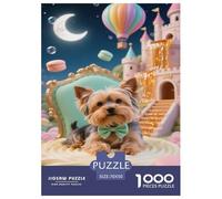 Yorkshire Terrier Puppy 1000 Piece Jigsaw Puzzle For Adults Challenging Game Stress Relief Puzzle Cultivate The Spirit of Teamwork for Family Decorations 70x50cm/1000pcs