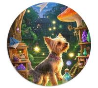Yorkshire Terrier Puppy 1000 Piece Jigsaw Puzzles What Happens Next Educational Games for Adults And Kids 1000pcs (67.5x67.5cm)