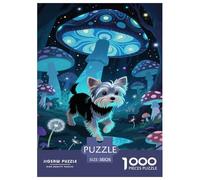 Yorkshire Terrier Puppy 1000 Pieces Jigsaw Puzzles For Adults Family Challenge Toys Stress Relieving Entertainment Cultivate The Spirit of Teamwork for Family Decorations 38x26cm/1000pcs
