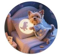 Yorkshire Terrier Puppy 1000 Pieces Jigsaw Puzzles For Adults Family Challenge Toys Stress Relieving Entertainment Cultivate The Spirit of Teamwork For Adults Gifts 1000pcs (67.5x67.5cm)