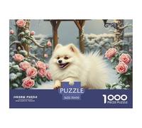 Yorkshire Terrier Puzzle for Adults Impossible And Difficult Challenge 1000 Piece Pet Dog Challenging Puzzle Games Educational Games There Are Letters on The Back 70x50cm/1000pcs