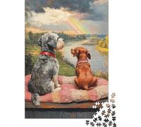 Yorkshire Terrier Puzzle Toy Educational Game Premium Cardboard Jigsaw Puzzle for Adult Children 1000pcs (38x26cm)