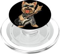 Yorkshire Terrier Rock Dog Music Lover Graphic Playful Sharp PopSockets PopGrip for MagSafe