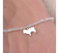 Yorkshire Terrier Silhouette Crystal Bracelet - Personalised