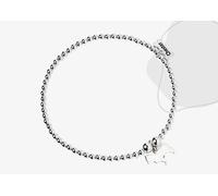 Yorkshire Terrier Silhouette Silver Ball Bead Bracelet - Personalised