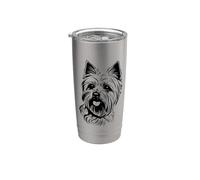 Yorkshire Terrier Silhouette Stainless Steel Insulated Tumbler