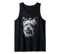 Yorkshire Terrier Smoking Cigarette Vintage Yorkie Joke Meme Tank Top