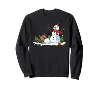 Yorkshire Terrier Snowman Christmas Tree Xmas Womens Mens Sweatshirt