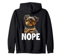 Yorkshire Terrier T, fun walking outfit Yorki Zip Hoodie