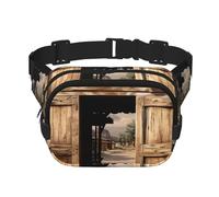 Yorkshire Terrier Tea Party Butterflies Roses Fanny Pack for Women Men Fashion Waist Pack Adjustable Belt Bag for Workout Running Travelling Casual Waist Bag, Retro Cowboy Western Country Farm, One