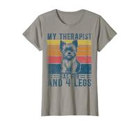 Yorkshire Terrier Teacup My Therapist Has Fur Teacup Yorkie T-Shirt