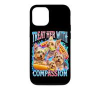 Yorkshire Terrier Treat Her With Compassion Gen Z Bootleg Case for iPhone 12/12 Pro