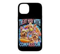 Yorkshire Terrier Treat Her With Compassion Gen Z Bootleg Case for iPhone 14 Plus