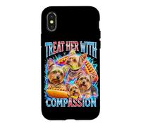 Yorkshire Terrier Treat Her With Compassion Gen Z Bootleg Case for iPhone X/XS