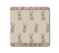 Yorkshire Terrier Washer Dryer Top Protector Mat, Cute Vintage Dog Pattern Laundry Room Covers, Soft Rubber Anti-slip Waterproof Washer And Dryer Mats 24x24 Inch