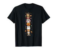 Yorkshire Terrier Witch Vampire Ghost Halloween Mens Womens T-Shirt