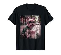 Yorkshire Terrier with Iced Coffee for Dog Lovers T-Shirt