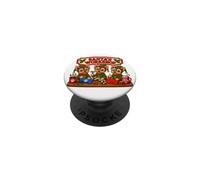 Yorkshire Terrier Yorkie Santa's Workshop Toys North Pole PopSockets Adhesive PopGrip