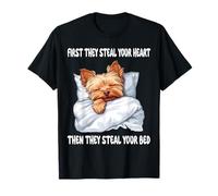 Yorkshire Terrier Yorkie Sleeping Pajamas Nightgown T-Shirt