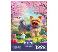 Yorkshire Terrier1000Pieces JigsawPuzzleanimal KidsforAdult Colourful LargePiecePuzzles Age12+byth EducationalGames Brainteasing Adults Jigsaw Puzzle 38x26cm/1000pcs